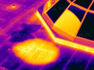 Thermal Image of Subsurface Moisture on a Flat Roof