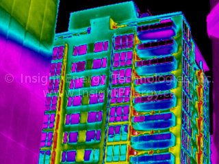 Infrared Thermal Image of a Condominium